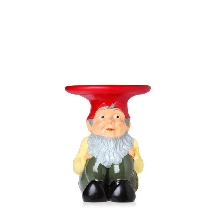 Napoleon Multicolor Hand-Painted Round Outdoor Stool