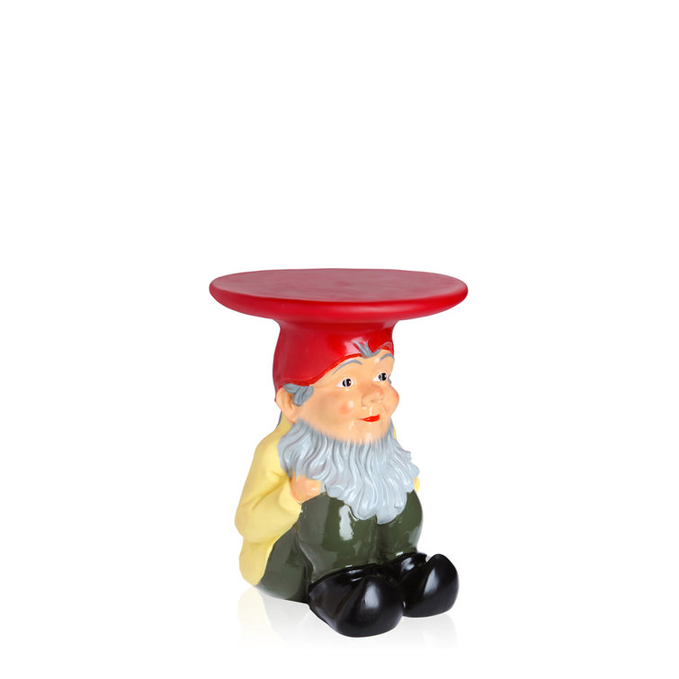 Napoleon Multicolor Hand-Painted Round Outdoor Stool