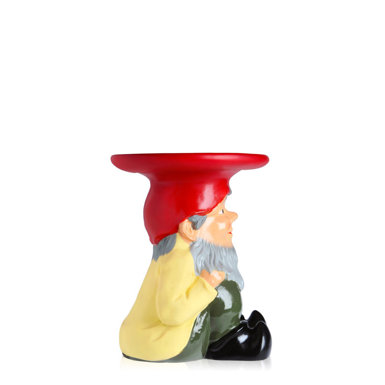 Napoleon Multicolor Hand-Painted Round Outdoor Stool