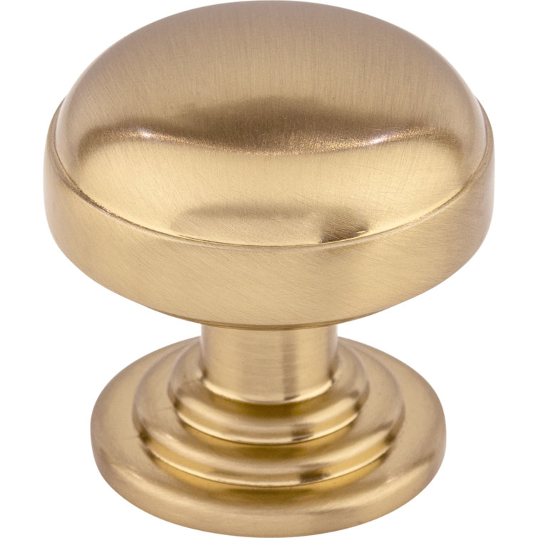 Ellis 1 1/4" Round Polished Bronze Mushroom Knob