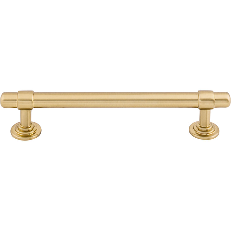 Honey Bronze 5 1/4" Bar Cabinet Pull with Mounting Hardware