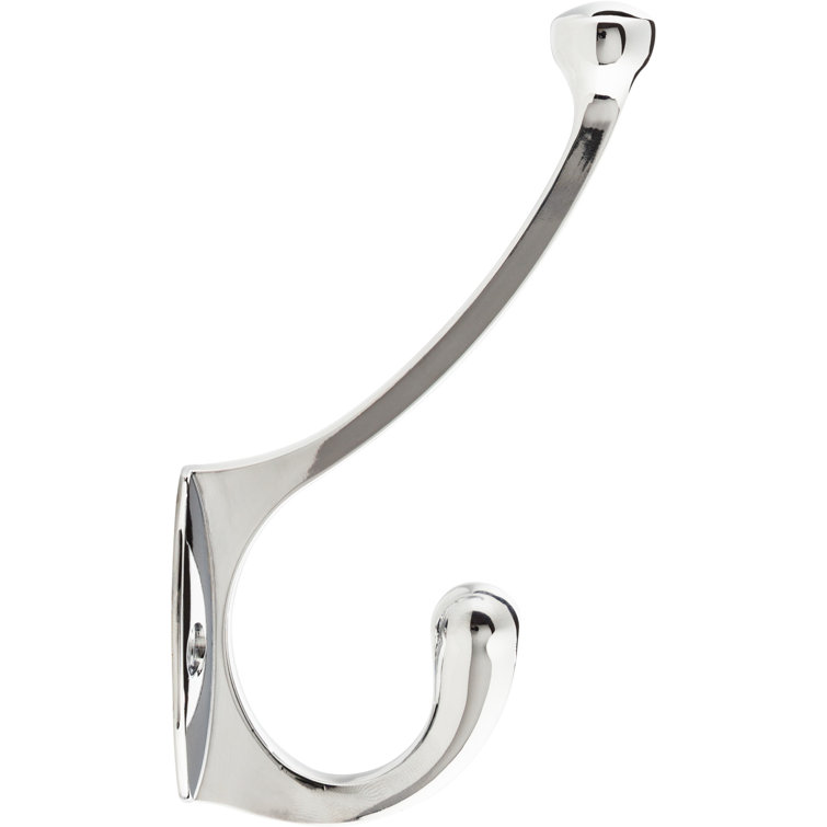 Polished Chrome Wall Mount Double Hook