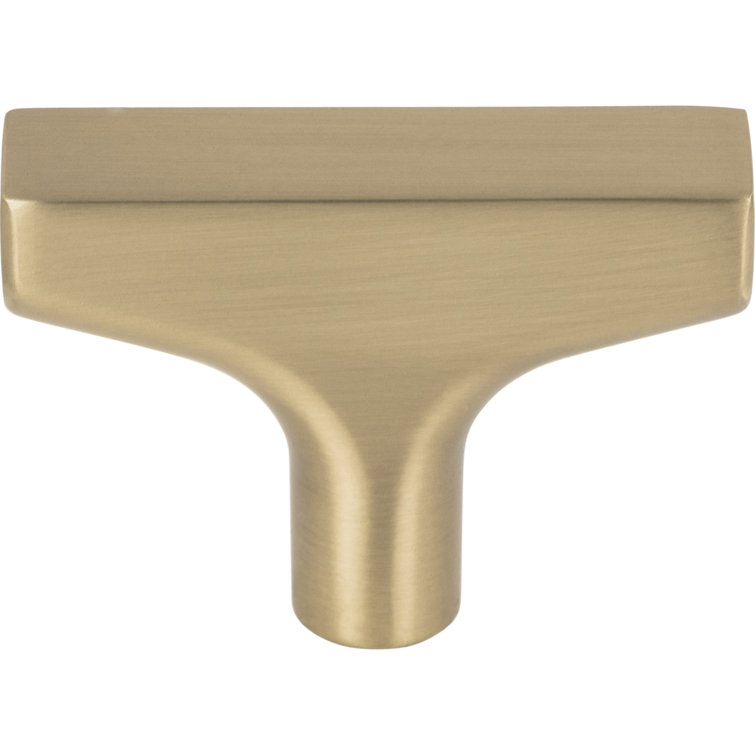 Honey Bronze Modern T-Handle Bar Knob with Mounting Hardware