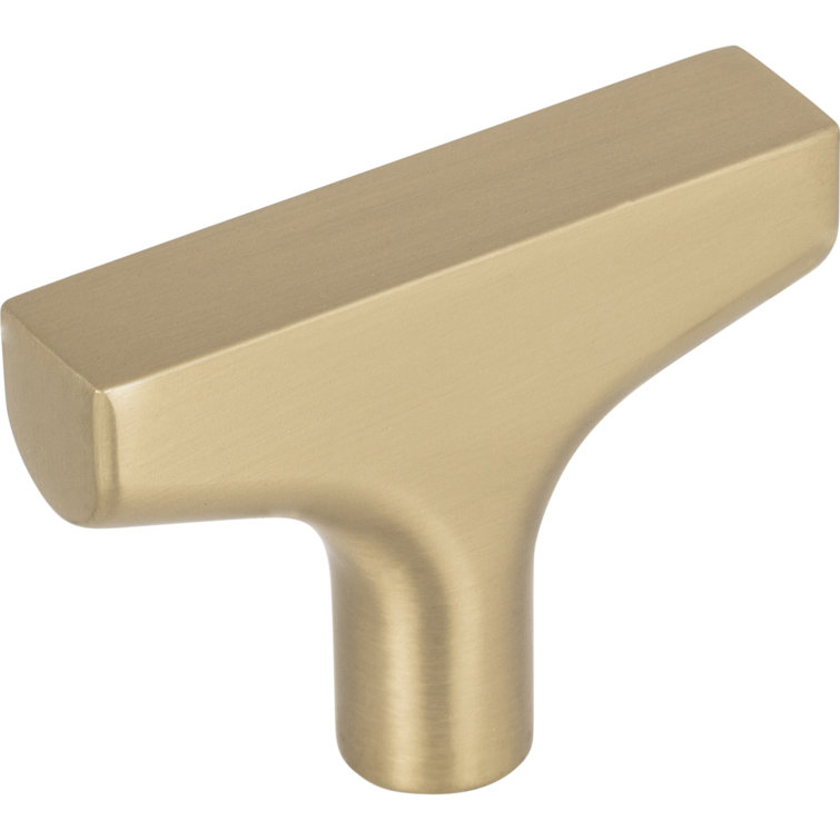 Honey Bronze Modern T-Handle Bar Knob with Mounting Hardware