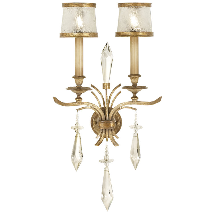 Gold Dimmable Direct Wired Electric Wall Sconce
