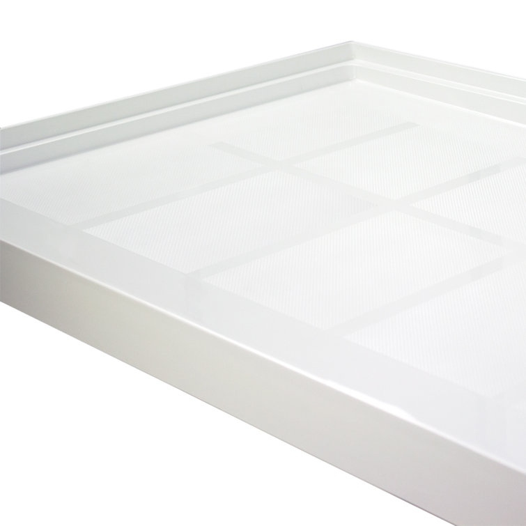 White Rectangular 60" x 36" Shower Base with Left Drain