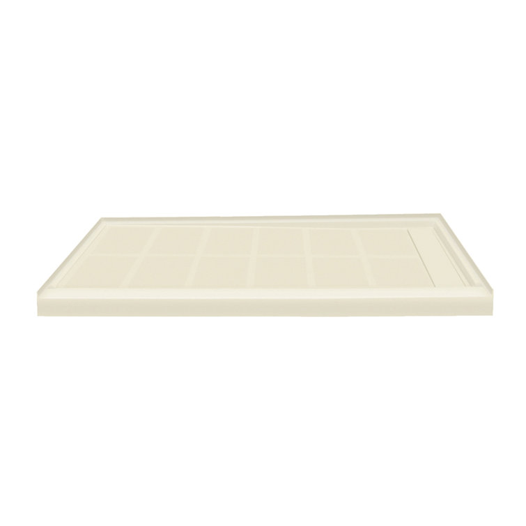 Gray 30'' x 60'' Resin Rectangular Shower Base with Right Hand Drain