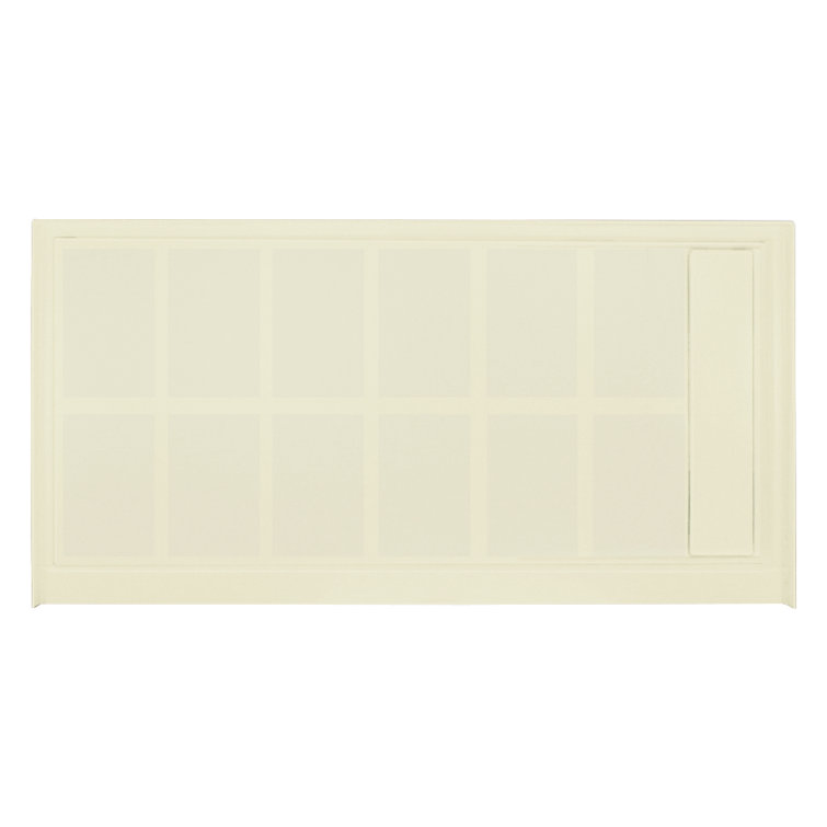 Gray 60'' x 32'' Rectangular Resin Shower Base with Right Drain