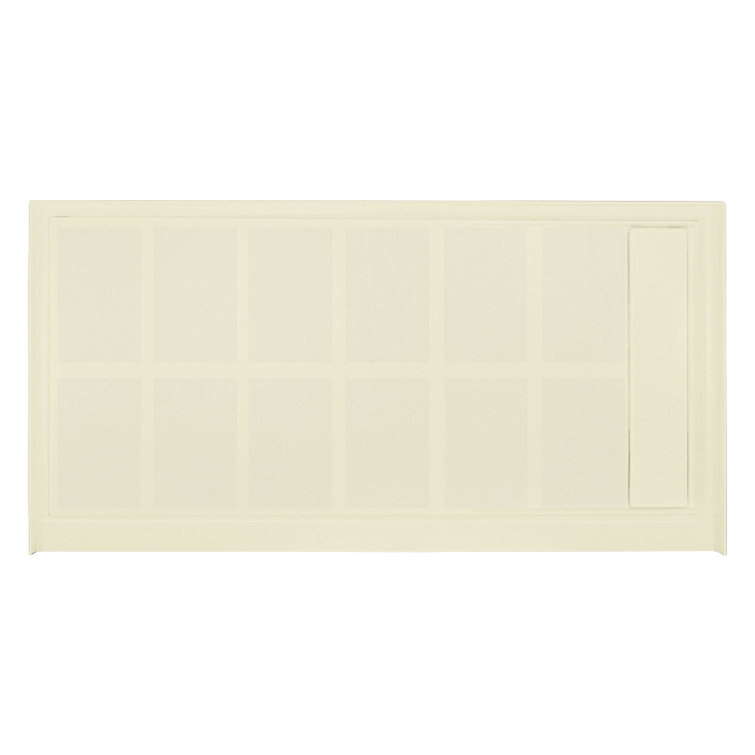 White 60'' x 36'' Rectangular Single Threshold Shower Base