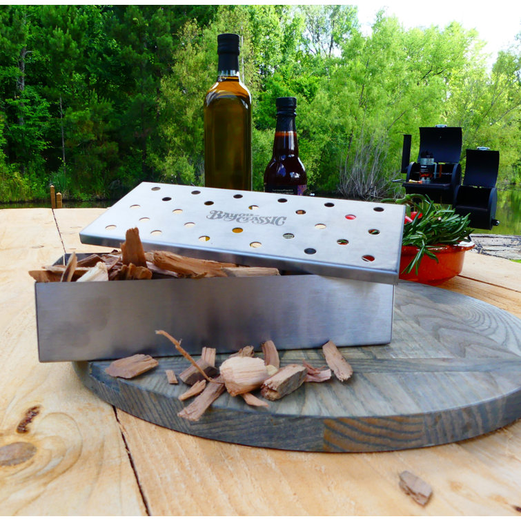 Bayou Classic 9'' Stainless Steel Smoker Box for Grills