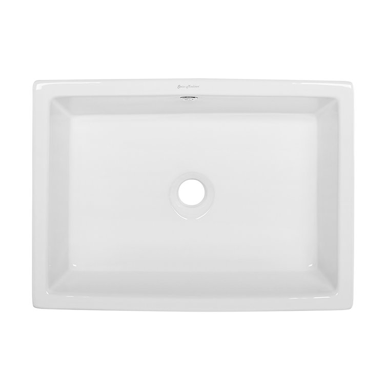 Voltaire 20" White Ceramic Above-Counter Vessel Sink