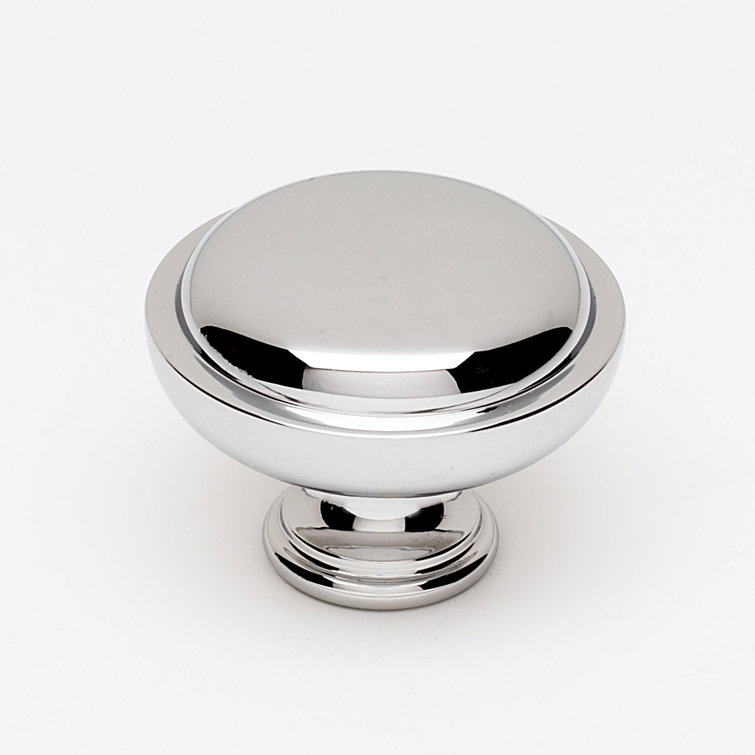 Polished Chrome Traditional Cabinet Knob with Mounting Hardware
