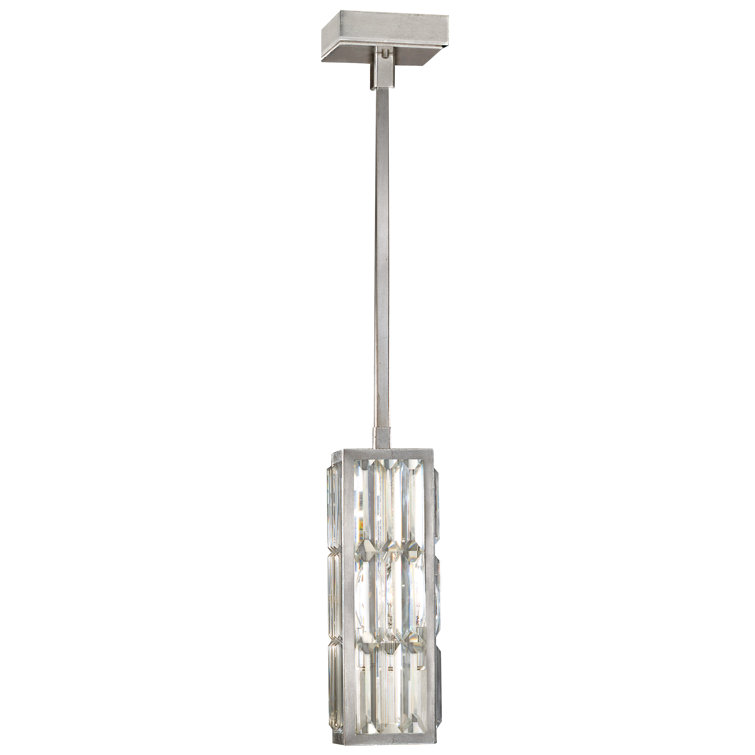 Silver Crystal Enchantment 5" Square LED Drop Light