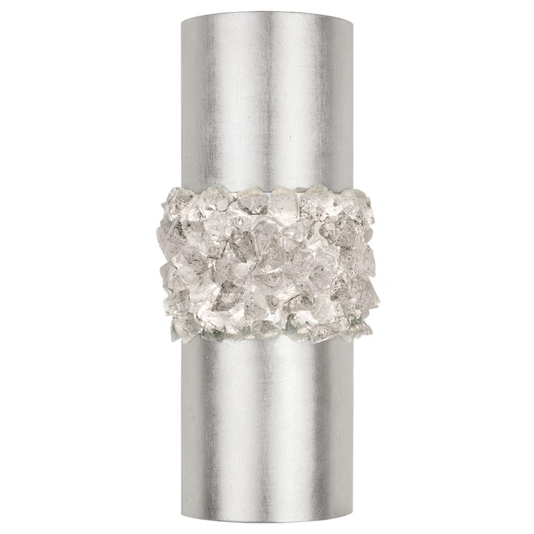 Champagne Gold Leaf Crystal Glass Dimmable Sconce