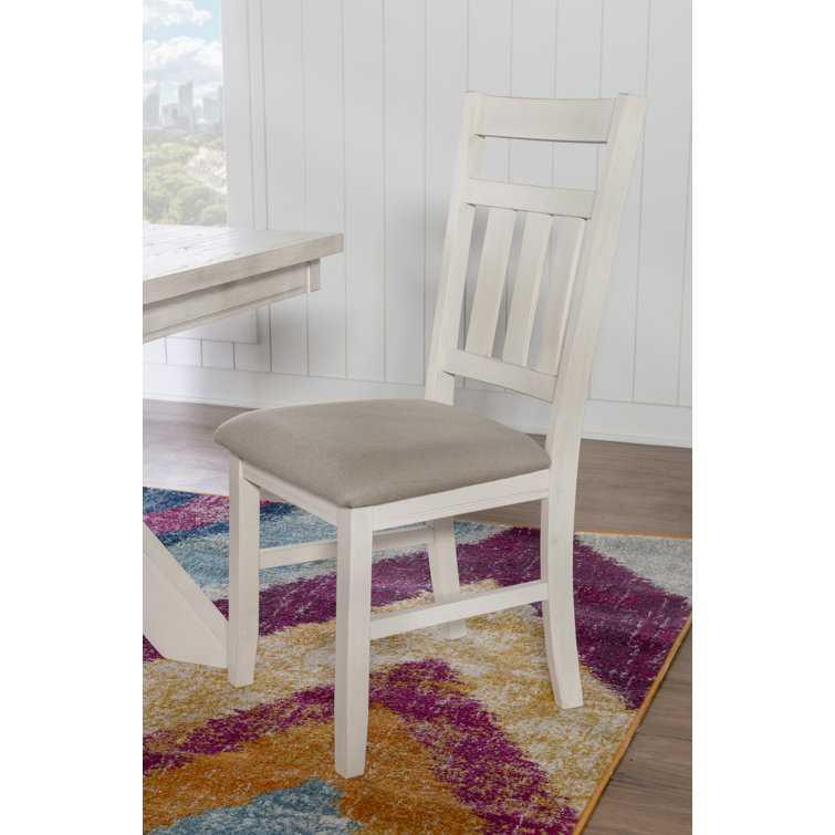 Smokey White and Tan 6-Piece Farmhouse Dining Set