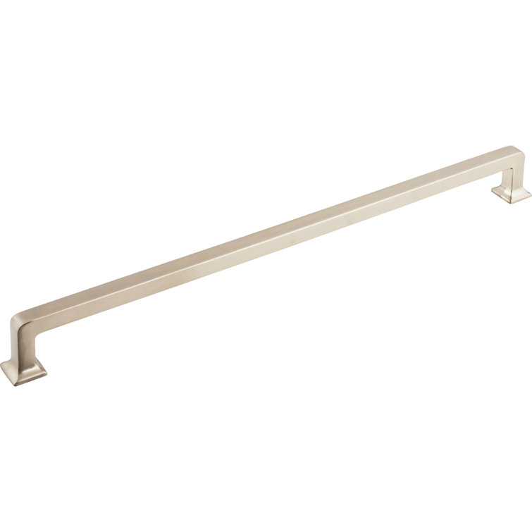 9" Brushed Nickel Modern Bar Handle with Mounting Hardware