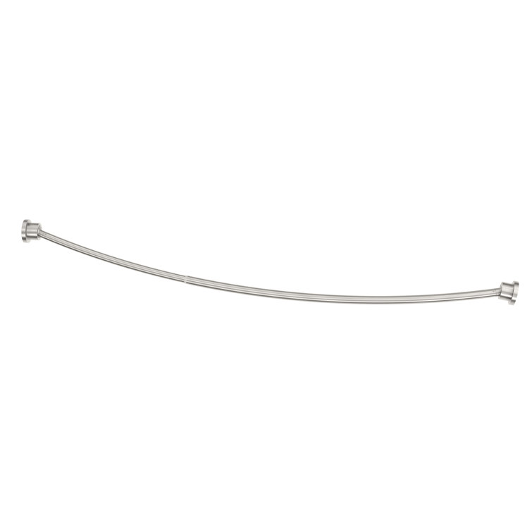 Minimalist 72" Adjustable Curved Fixed Shower Curtain Rod