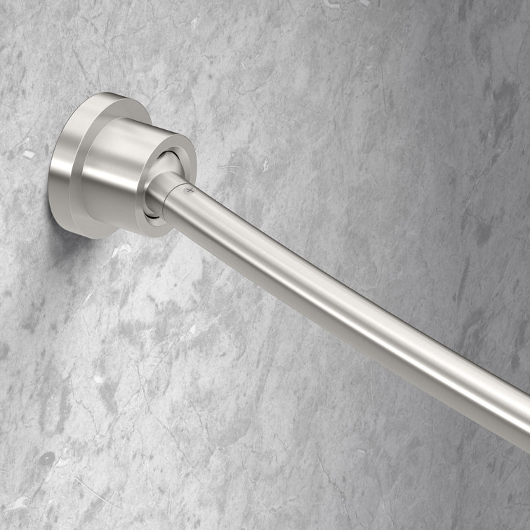 Minimalist 72" Adjustable Curved Fixed Shower Curtain Rod