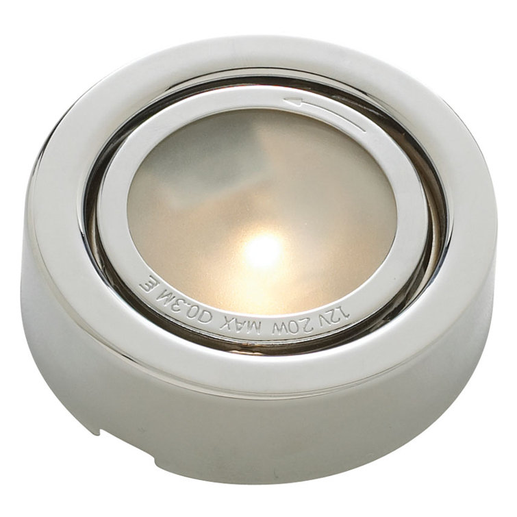 Chrome Adjustable Recessed Trim Bathroom Light