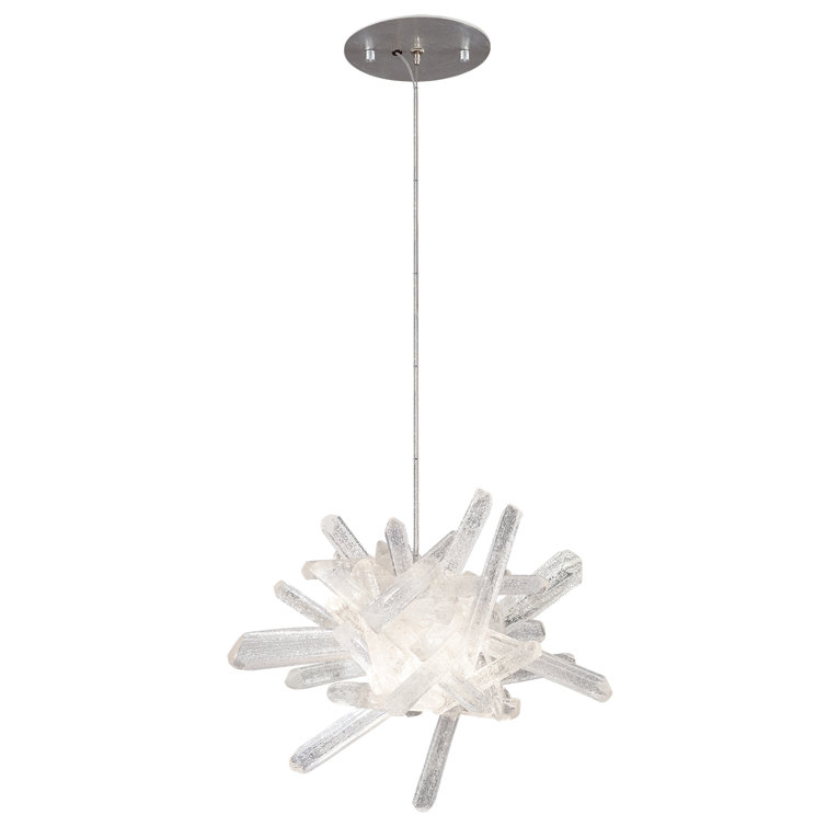 Diamantina Crystal Mini LED Drop Light with Silver Finish