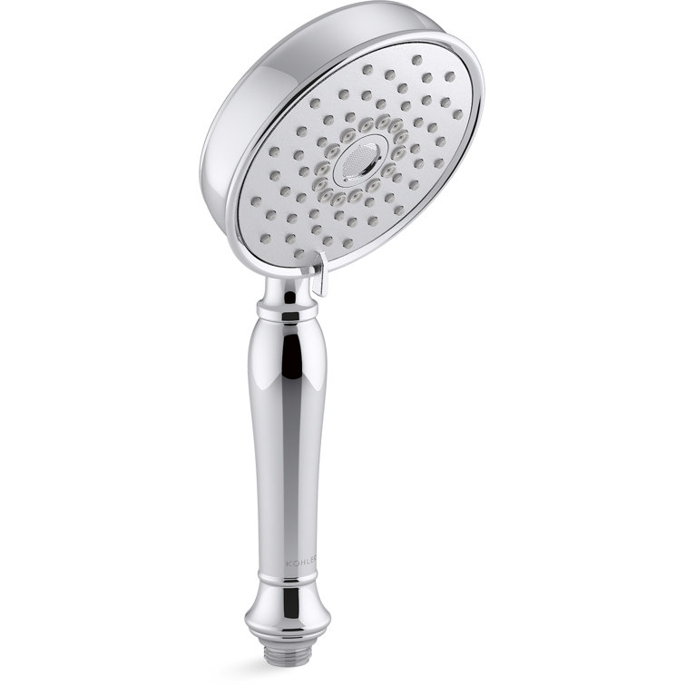 Polished Chrome Multifunction Handheld Shower Head with Pulse Spray