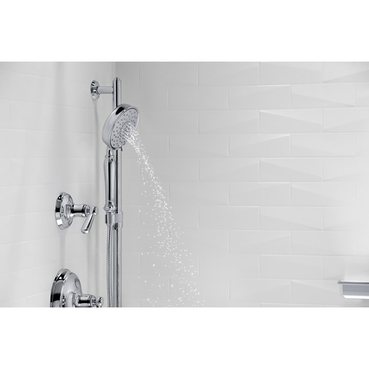 Polished Chrome Multifunction Handheld Shower Head with Pulse Spray