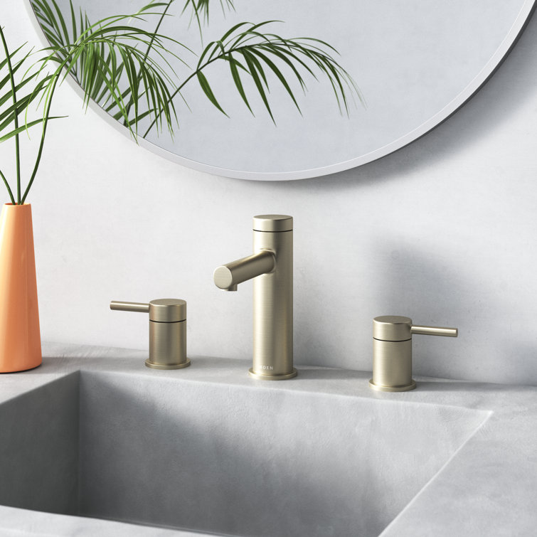 Align Brushed Nickel Modern Dual-Handle Bathroom Faucet