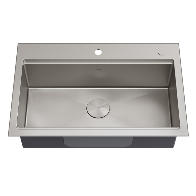 Kore 32-Inch Stainless Steel Drop-In Farmhouse Kitchen Sink