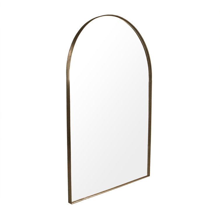Helga Antique Gold Rectangular Wood Wall Mirror