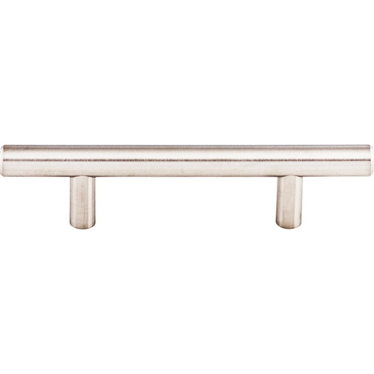 Brushed Stainless Steel Modern Bar Pull with Mounting Hardware