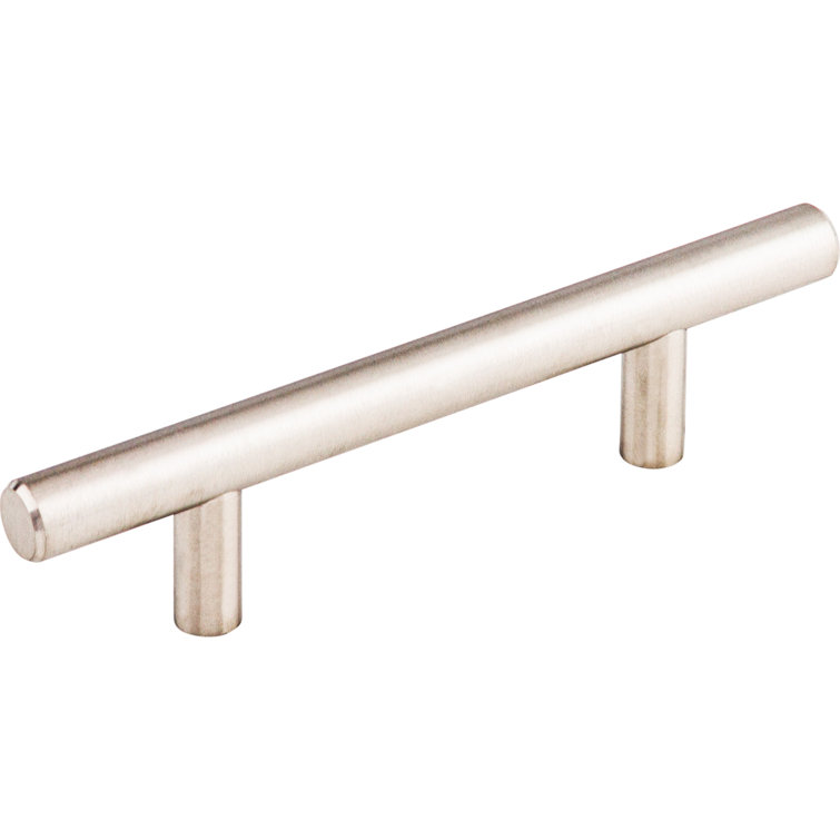 Brushed Stainless Steel Modern Bar Pull with Mounting Hardware