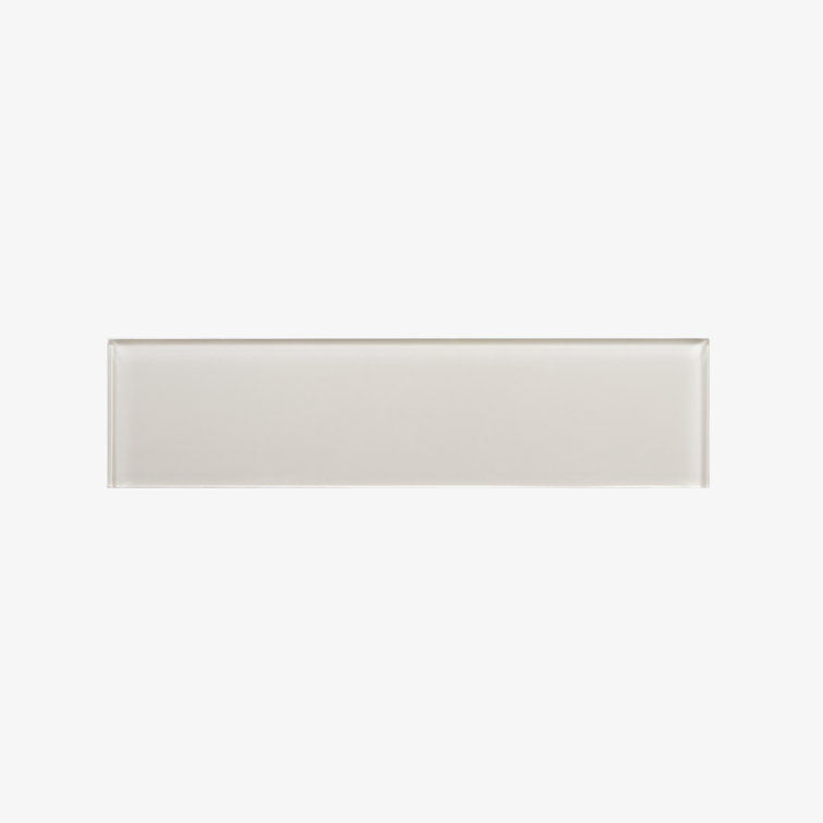 Ivory Polished Glass Subway Tile for Walls and Backsplashes