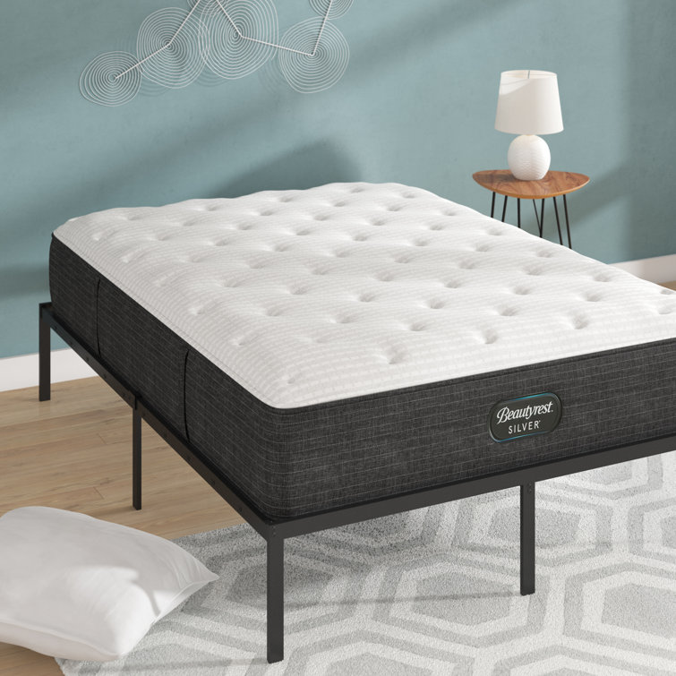 Gray and White California King Pillowtop Innerspring Mattress