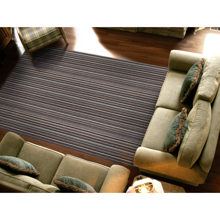 Carnival Stripe Tufted Synthetic 5' x 7' Area Rug