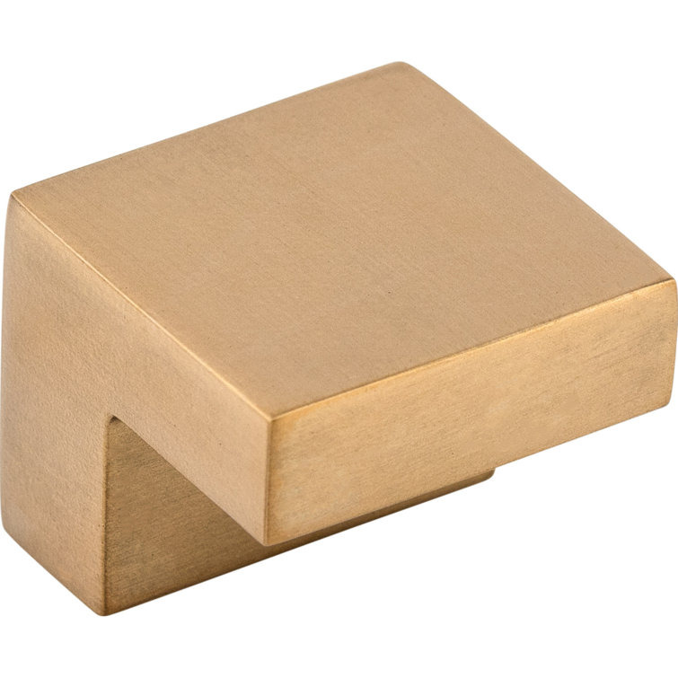 Brushed Bronze Square Finger Cabinet Knob