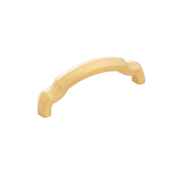 Brushed Golden Brass Traditional Cabinet Bar Pulls, 3" 10-Pack