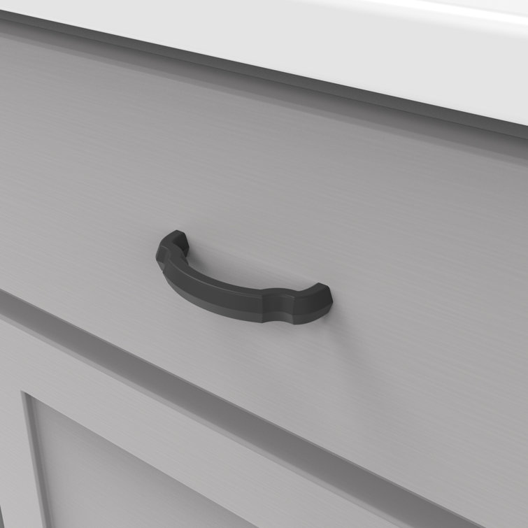 Matte Black Traditional Cabinet Pulls with Mounting Hardware, 10-Pack