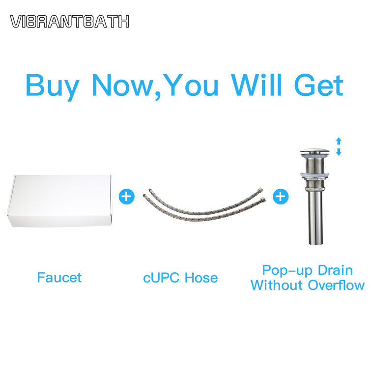 Brushed Nickel Single Handle Waterfall Vessel Sink Faucet