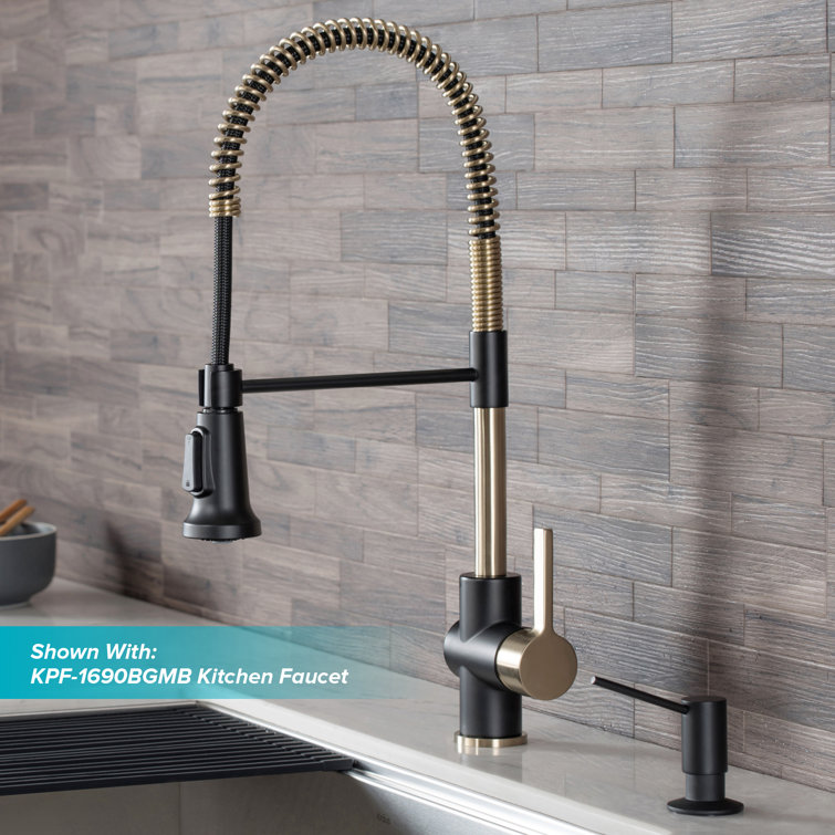 Matte Black Stainless Steel Kitchen Soap and Lotion Dispenser