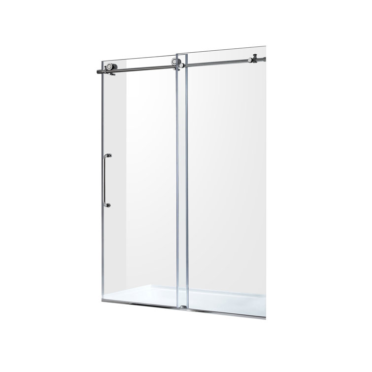 Madam Series 60" x 76" Polished Chrome Frameless Sliding Shower Door