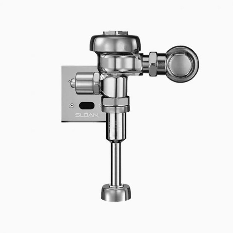 Polished Chrome Semi-Red Brass Hardwired Urinal with Sensor