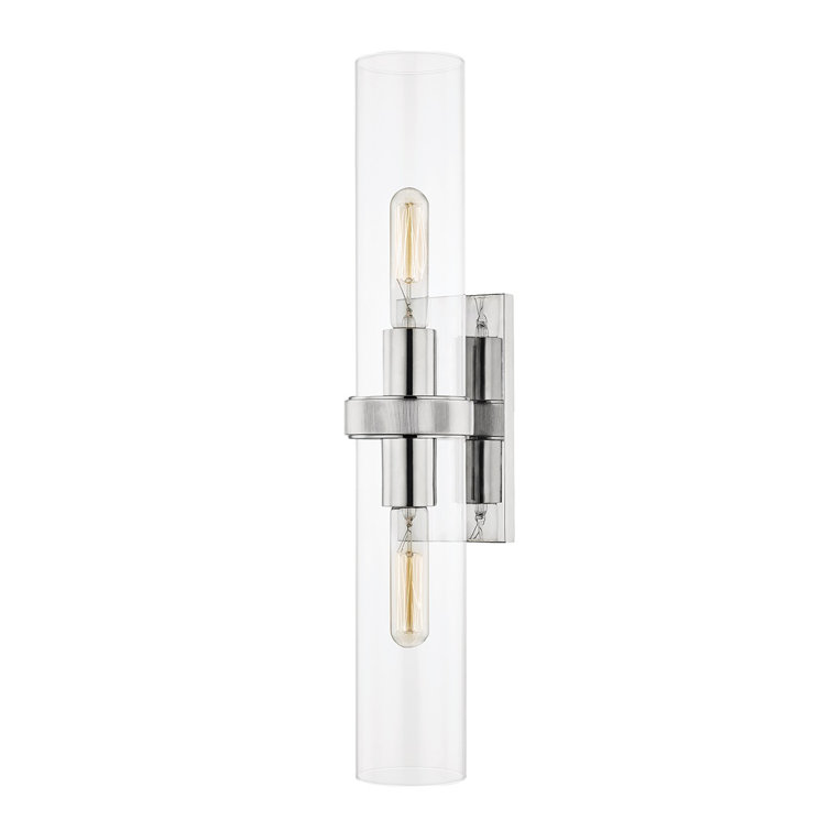 Aged Brass Globe LED Wall Sconce with Dimmable Light