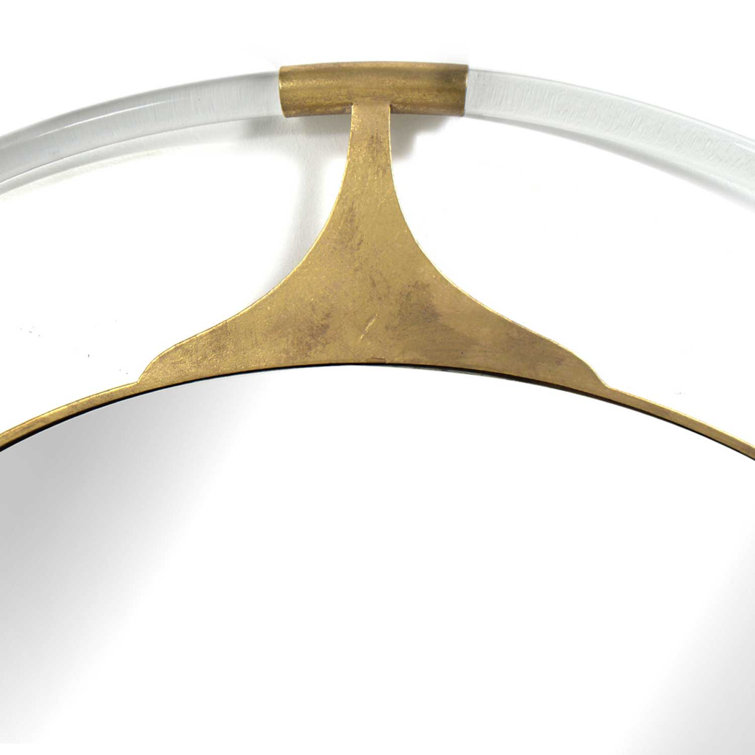 Callisto Round Gold Acrylic Wall Mirror