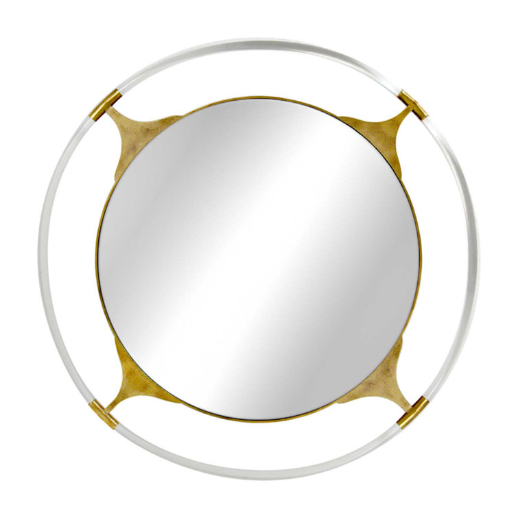 Callisto Round Gold Acrylic Wall Mirror
