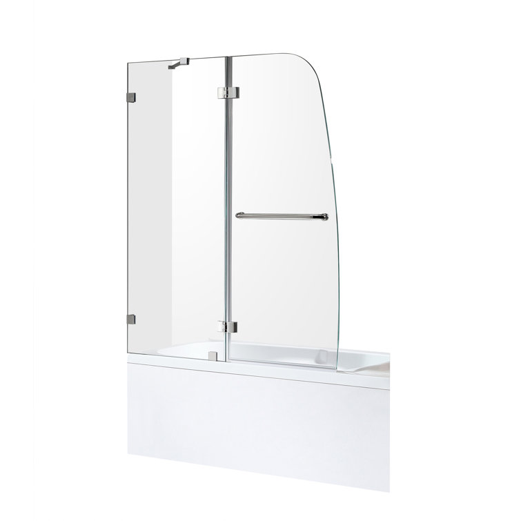 Pacific 48" x 58" Frameless Hinged Tub Door in Polished Chrome