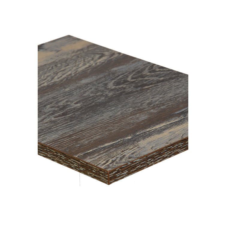 Farm House Rectangular Melamine Table Top with Square Edge