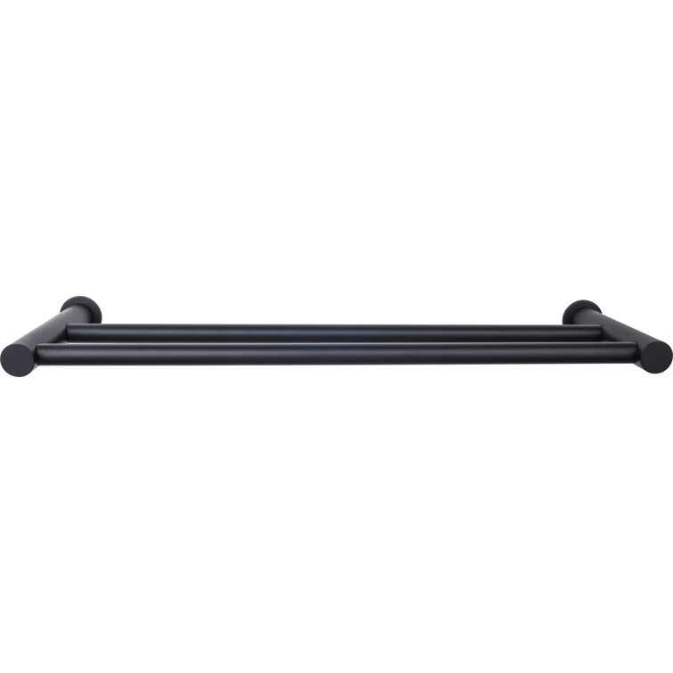 Polished Nickel Modern Wall Mounted Double Towel Bar