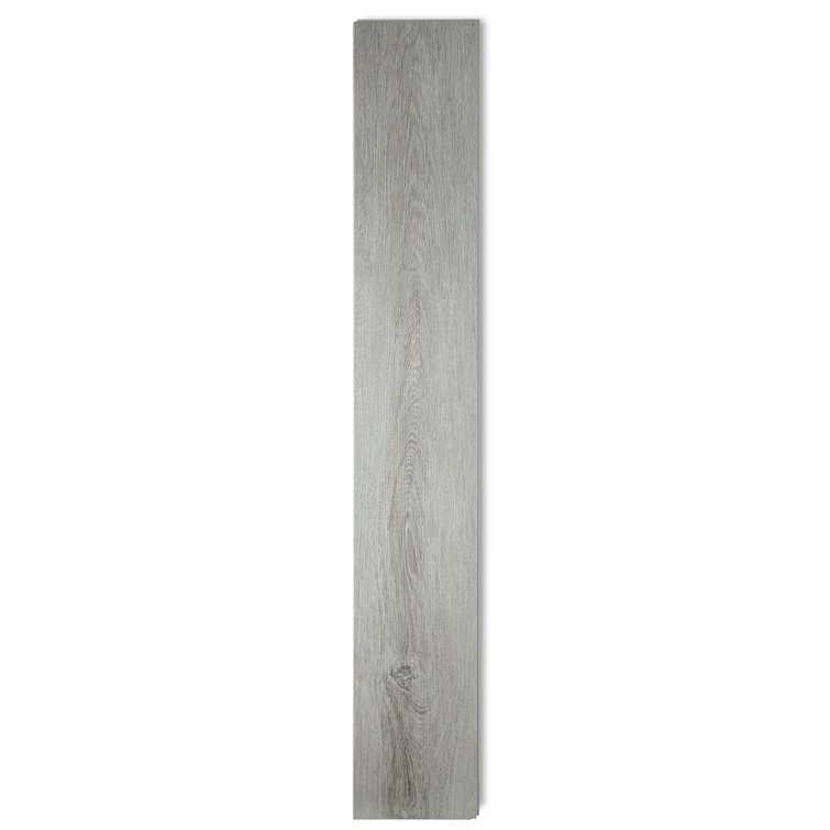 Gray 48" x 7.31" Matte Waterproof Vinyl Plank Flooring