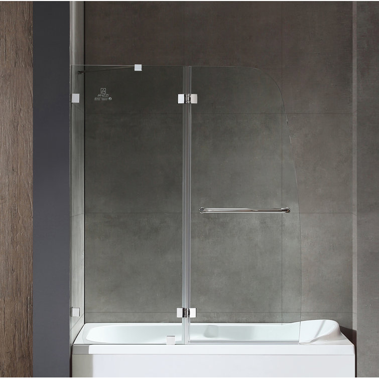 Pacific 48" x 58" Frameless Hinged Tub Door in Polished Chrome