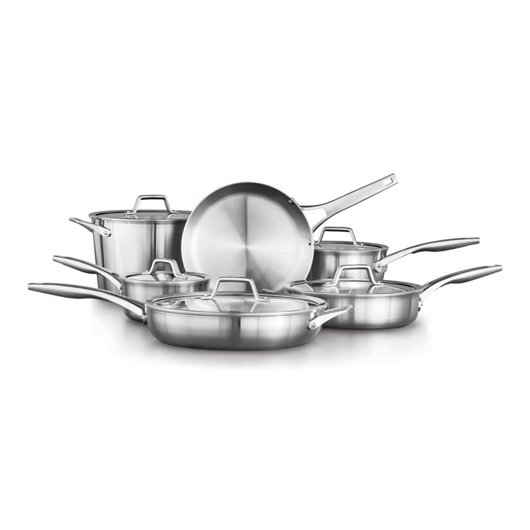 Calphalon Premier Stainless Steel 11-Piece Cookware Set